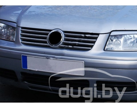 Хром накладки на решетку радиатора (нерж.) Omsa для Volkswagen Bora